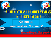 Administrasi Pembelajaran Kelas 4 SD/MIsemester 1 dan 2 Kurikulum 2013