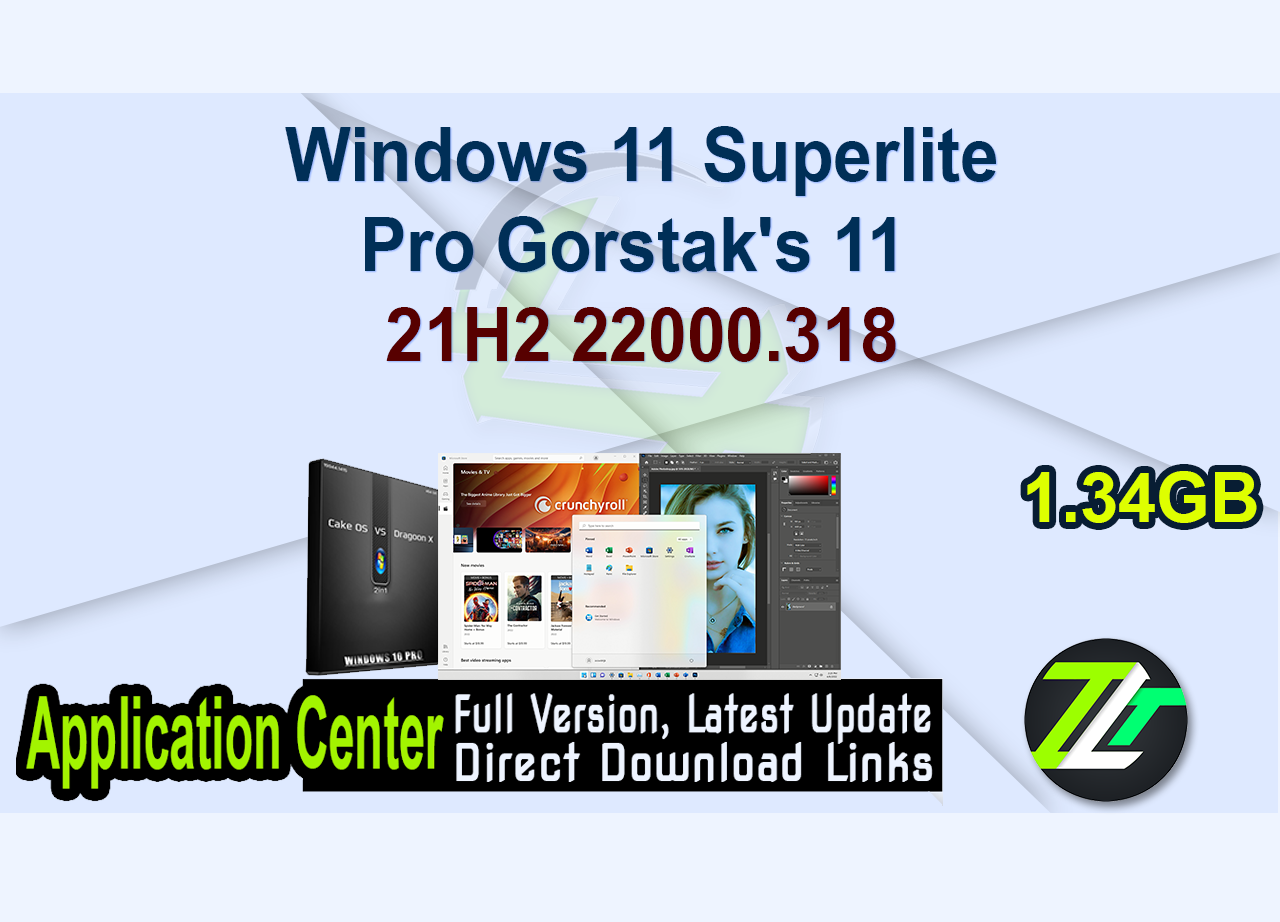 Windows 11 Superlite Pro Gorstak’s 11 21H2 22000.318