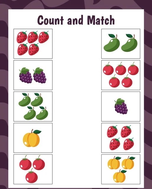 Numbers 1-5 Worksheet Page 29
