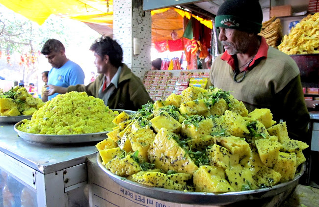 Khaman dhokla Street food from Gujarat