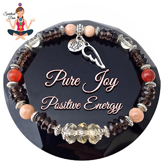  Spiritual Diva Jewelry Positive Energy Healing Crystal Reiki Angel Gemstone Stretch Bracelet