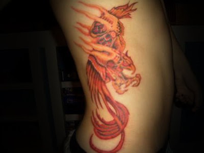 Tattoo designs phoenix bird drawings