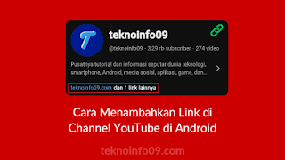 Cara Menambahkan Link di Channel YouTube di Android