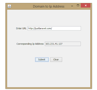   Domain to IP conversion tool