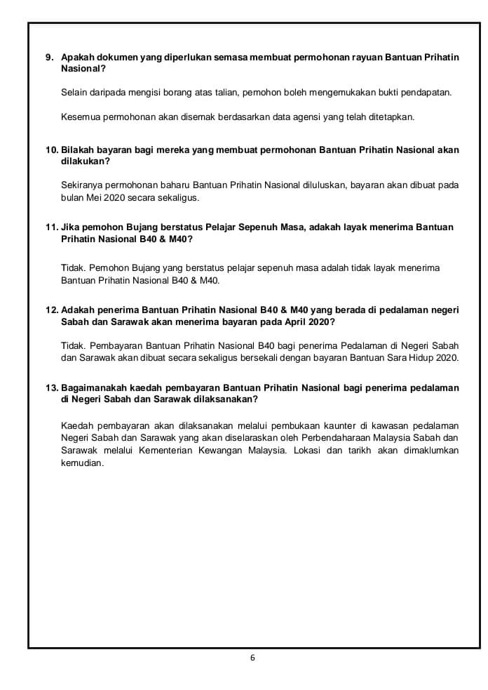 CARA-CARA MENDAPATKAN DAN MEMOHON BANTUAN PRIHATIN 