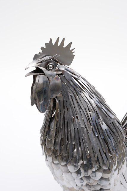 Ed Hill Metal Art - cockerel