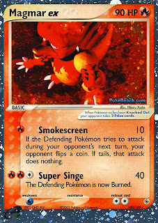 Magmar ex Pokemon Card EX Ruby and Sapphire set