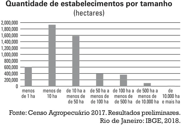 Quantidade de estabelecimentos por tamanho