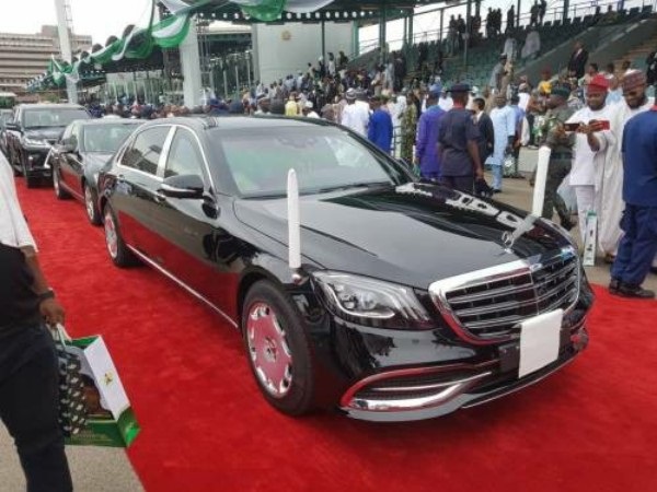 Photos Of President Buhari's 2019 Armoured Mercedes-Maybach S560