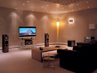 Decoração de sala com Home Cinema