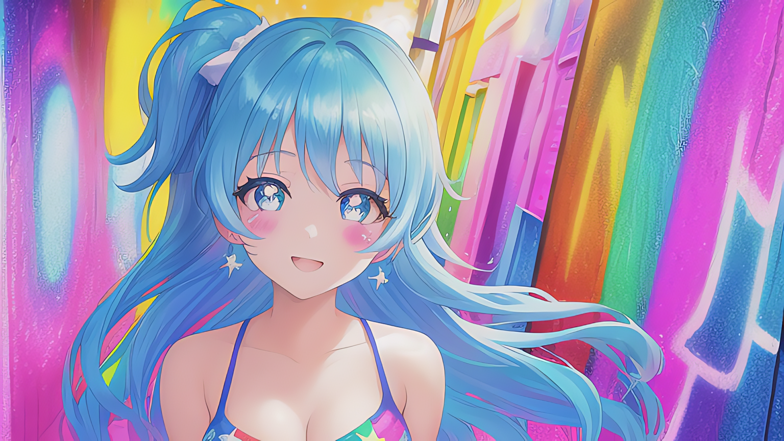 AI Anime Art - Smiling Girl