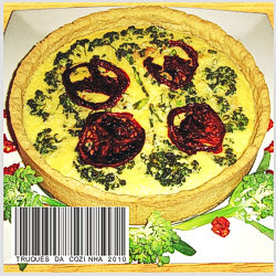 Quiche de brócolis com creme de leite