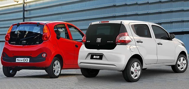 Fiat Mobi x Chery New QQ - comparativo