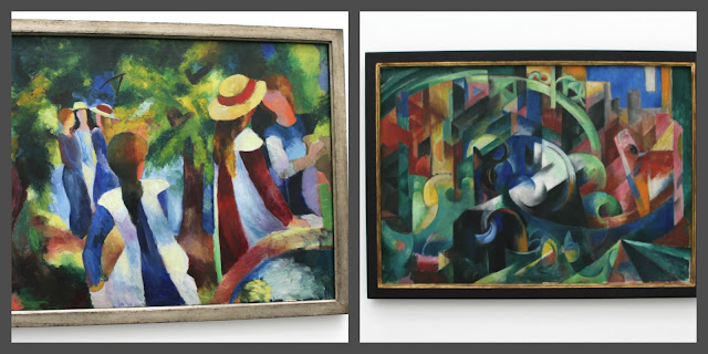 Pinakothek der Moderne, pinturas de August Macke y Franz Marc