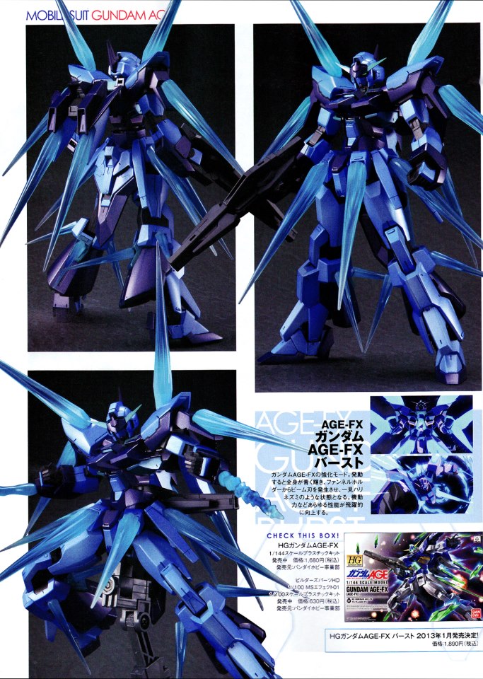 Hg 1 144 Gundam Age Fx Burst Mode Custom Build Gundam Kits Collection News And Reviews