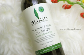 Sukin Foaming Facial Cleanser, natural face cleanser