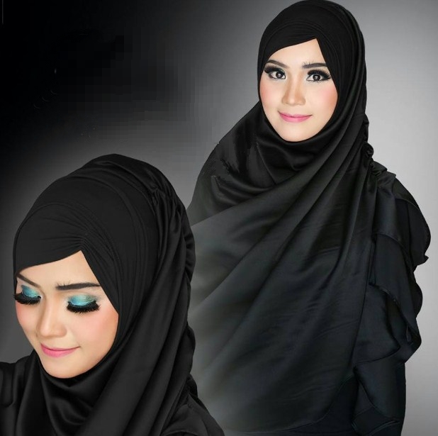 Hijab Modern Syar'i Instan Modis dan Stylish hitam