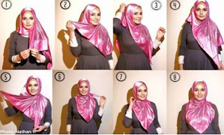 tutorial hijab modis