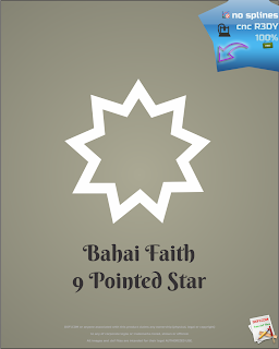 Bahai Faith cnc dxf free download