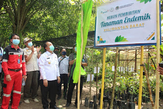 Wabup Sanggau Resmikan Kebun Pembibitan Tanaman Endemik Binaan PT. Antam