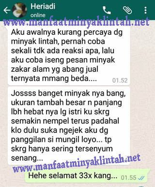 testimoni pemakai minyak lintah asli