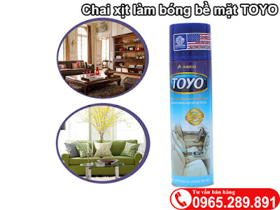 Chai xịt làm bóng bề mặt toyo