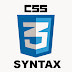 CSS Syntax