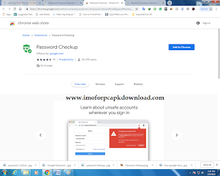 Find Password Checkup Extension