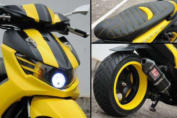 Modif Yamaha Mio Soul GT Ala Muscle Car ~ modifikasi motor