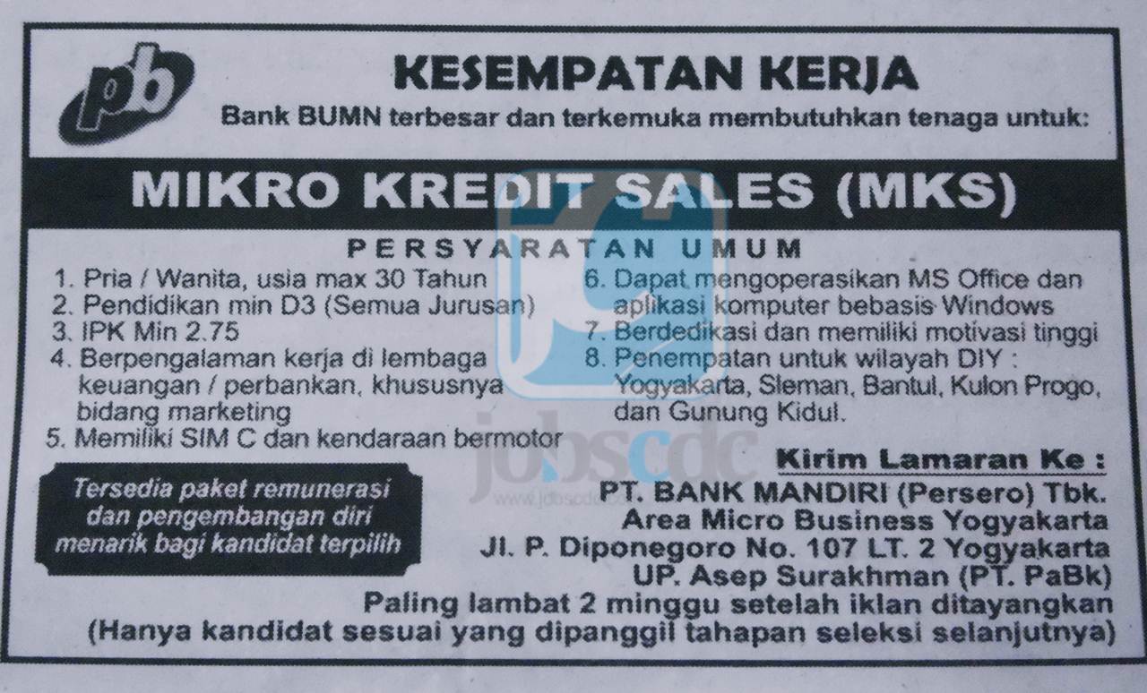 Lowongan Kerja Bank Terbaru Juli 2013  BRI, BNI, Mandiri 