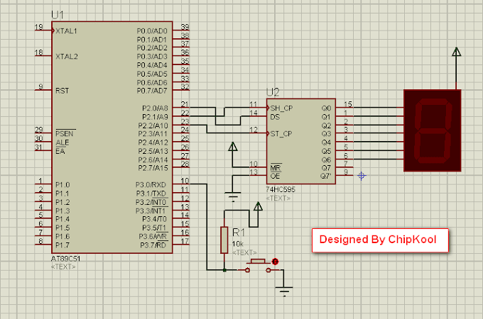 Lập trình IC 74HC595 + 7seg + button