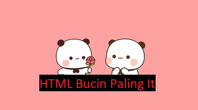 HTML Bucin Paling It