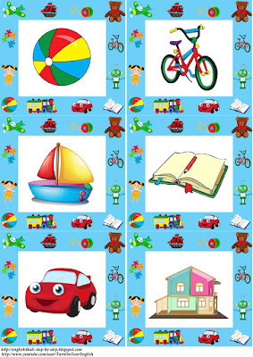 toys flashcard