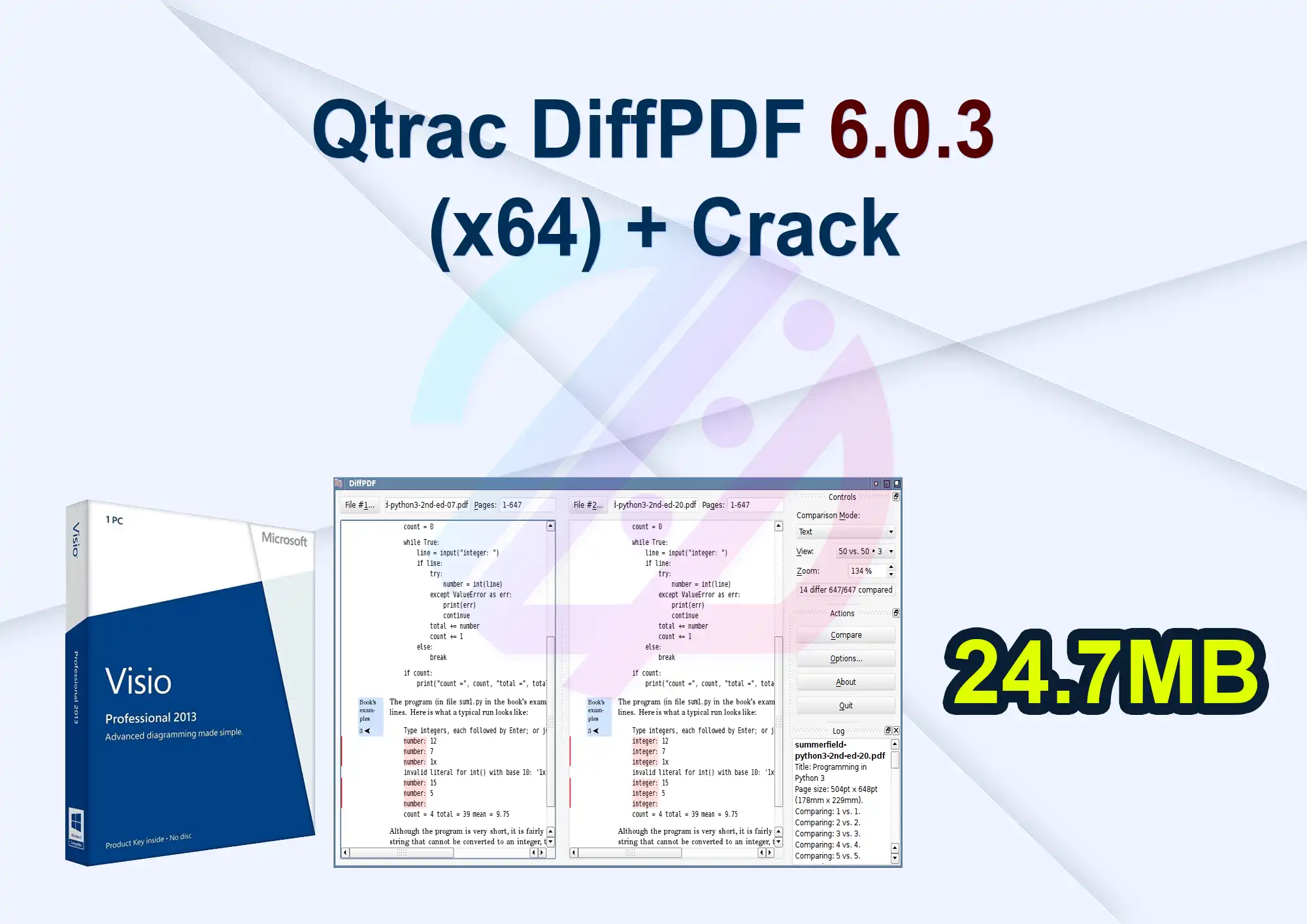 Qtrac DiffPDF 6.0.3 (x64) + Crack