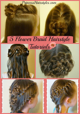 5 cute #braid #rose #hairstyles. Video tutorials.
