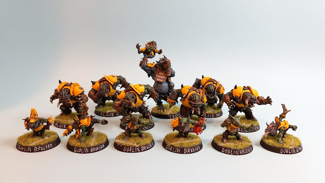 Black Orc Blood Bowl team for Warhammer