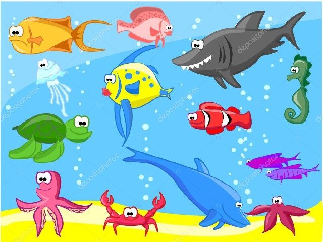 Kumpulan Gambar  Kartun  Ikan  di  Laut  Lucu yang Bisa di  