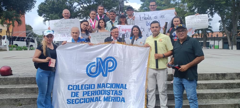 CNP Mérida respaldó protesta de periodistas de El Vigía exigiendo respeto profesional