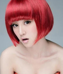 Short Dark Red Hair Color