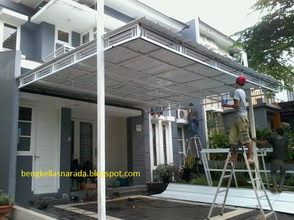 Bengkel las dan Canopy minimalis 