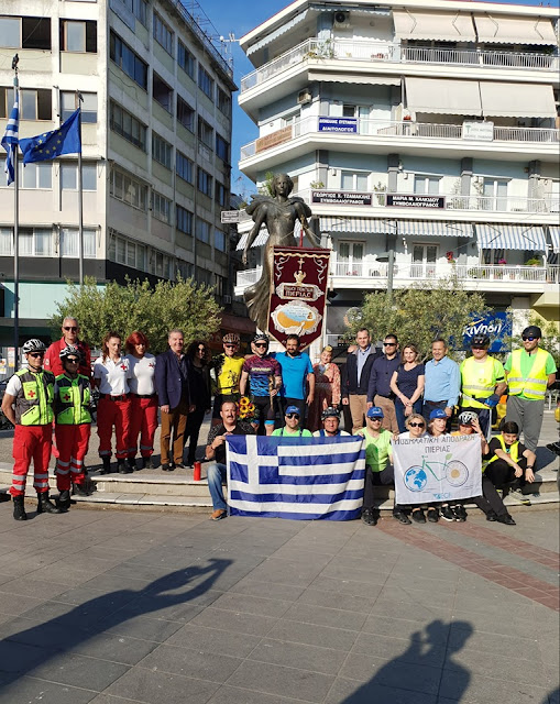 Την "Φλόγα του Πόντου" υποδέχθηκε η Ένωση Ποντίων Πιερίας