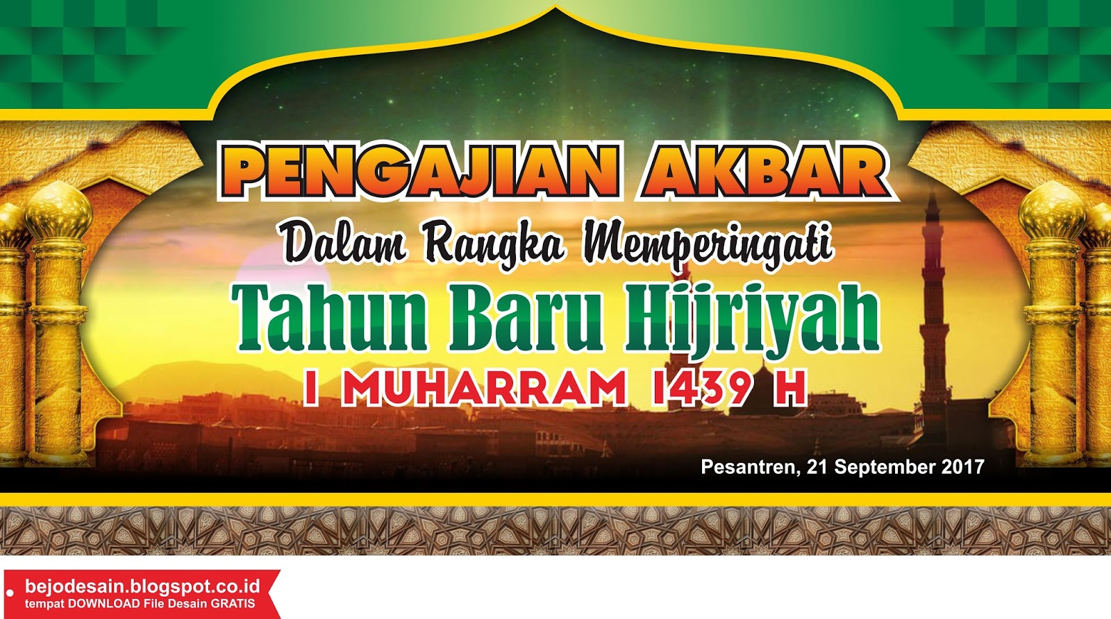 Download Gratis Desain Background Pengajian Akbar 1 