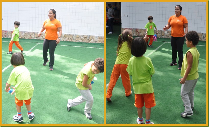 Infantil 4 manhã - Peteca no gramado