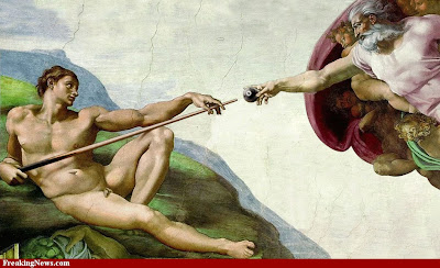 parody the creation of adam