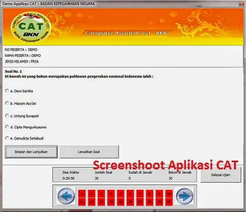 Download Aplikasi Simulasi CAT CPNS 2014 - Gratis