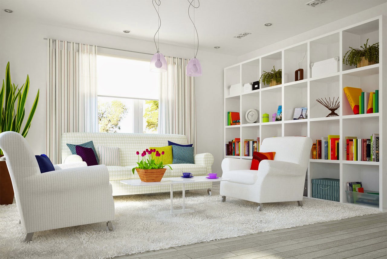 Design Interior Ruang Tamu Colorful Kumpulan Desain Interior