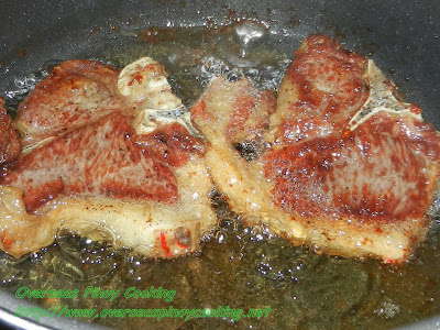 Fried Lamb Chops - Frying Procedure