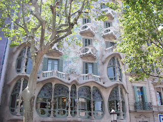 Famous Gaudi building - dragon theme