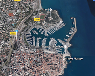 Antibes old town and harbor image