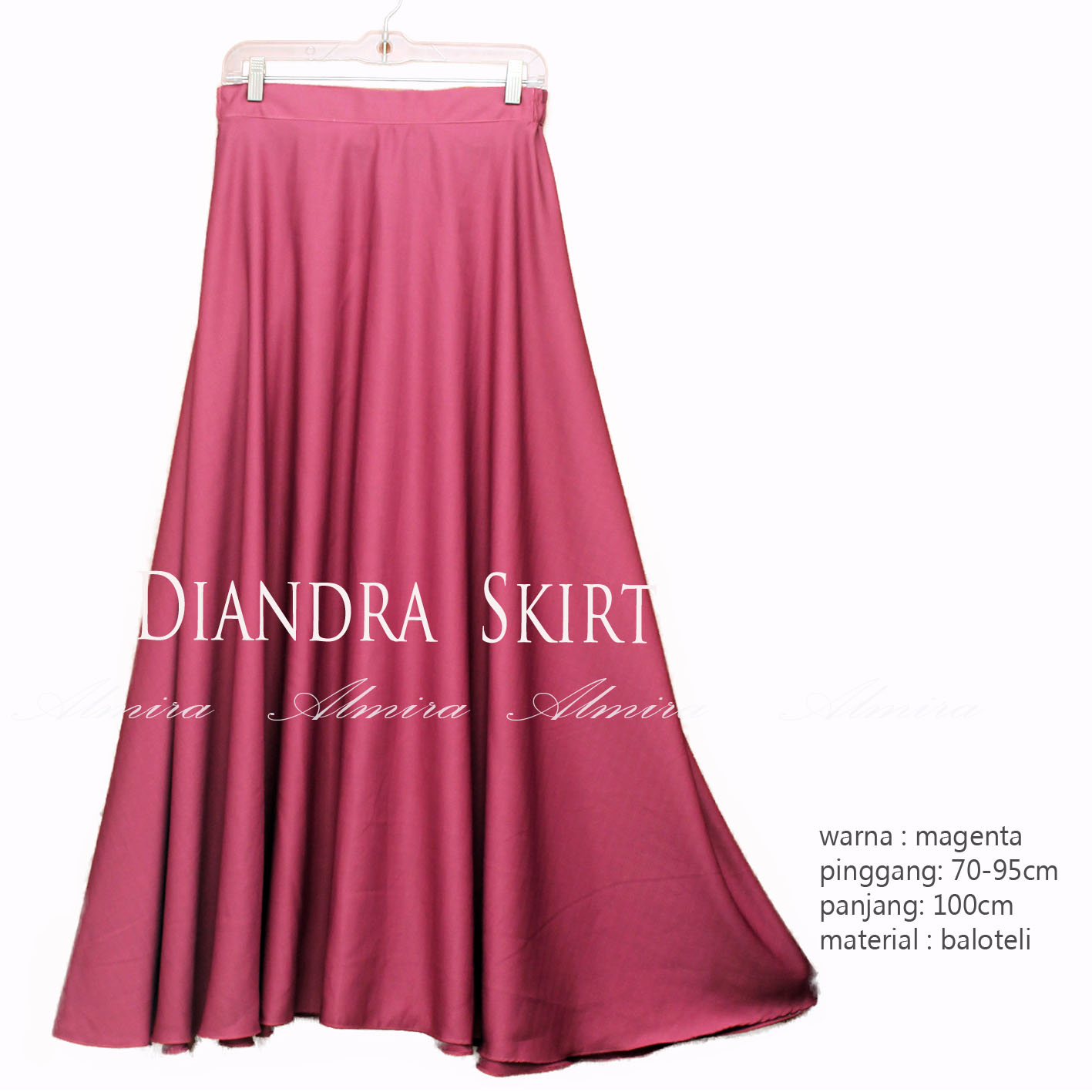 Rok Kerja Panjang Muslimah Diandra Umbrella Skirt 